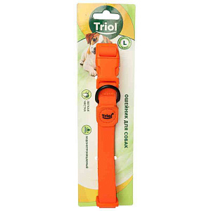 Ошейник для собак Triol L оранжевый, 25х45-68см