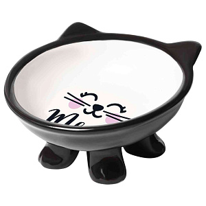 Миска на ножках для животных Triol Мордашка, 120мл