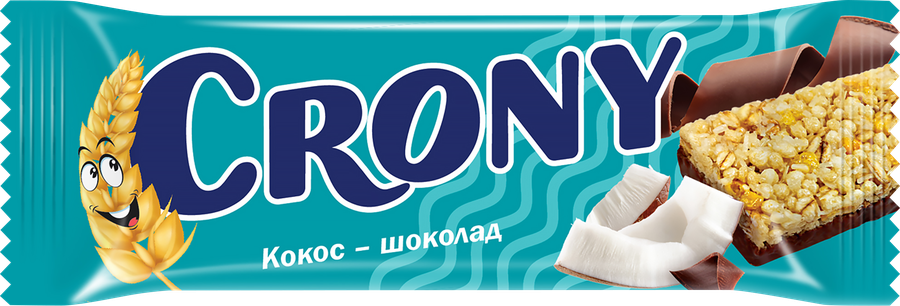 Батончик-мюсли ЛЕОВИТ Crony Кокос и шоколад, 50г