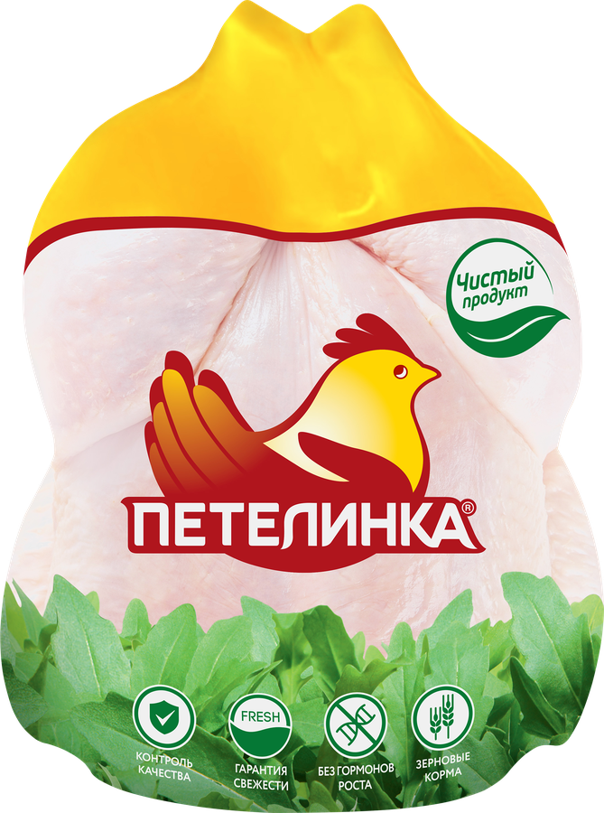 Тушка цыпленка-бройлера ПЕТЕЛИНКА 1 сорт, потрошеная, весовая