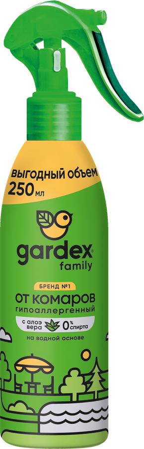 Спрей от комаров GARDEX Family, 250мл