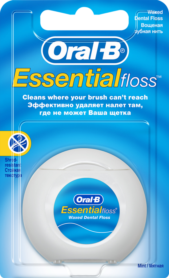 Зубная нить ORAL-B Essential Floss мятная, 50м