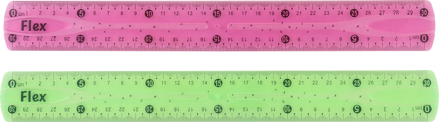 Линейка КРОК&ДИЛЛИ 30см, гибкая, Арт. LTA0719026