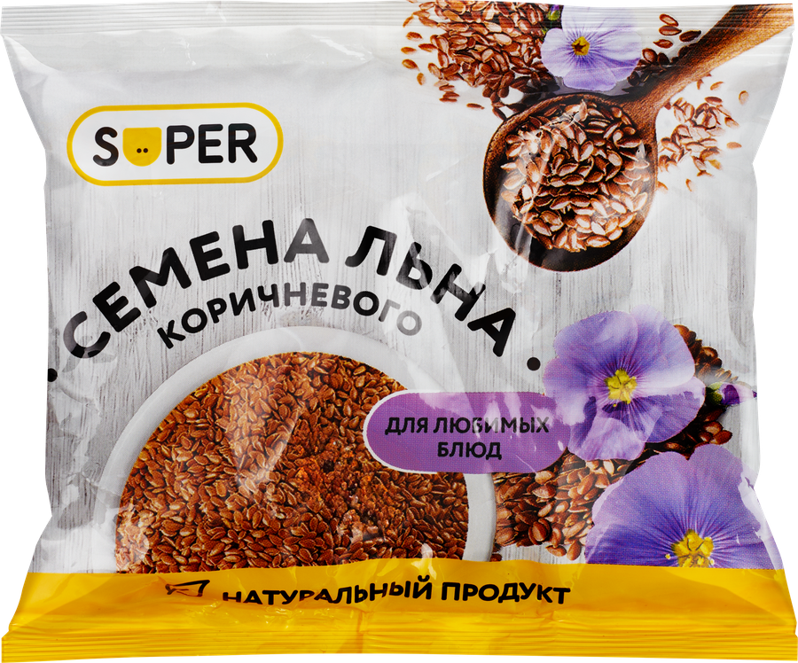 Семена льна SUPER коричневые, 100г