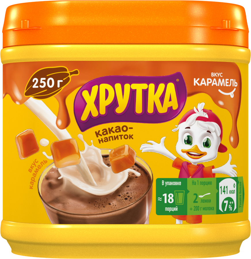 Какао-напиток ХРУТКА Карамельный, 250г