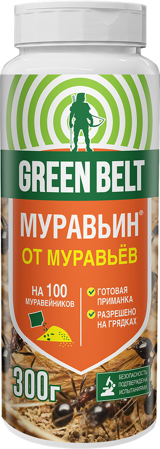 Средство от муравьев GREEN BELT Муравьин, Арт. 01-950, 300г