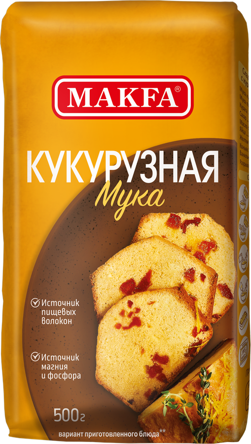 Мука кукурузная MAKFA, 500г