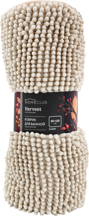 Коврик для ванной HOMECLUB Harvest 80х100см, Арт. WF19-009