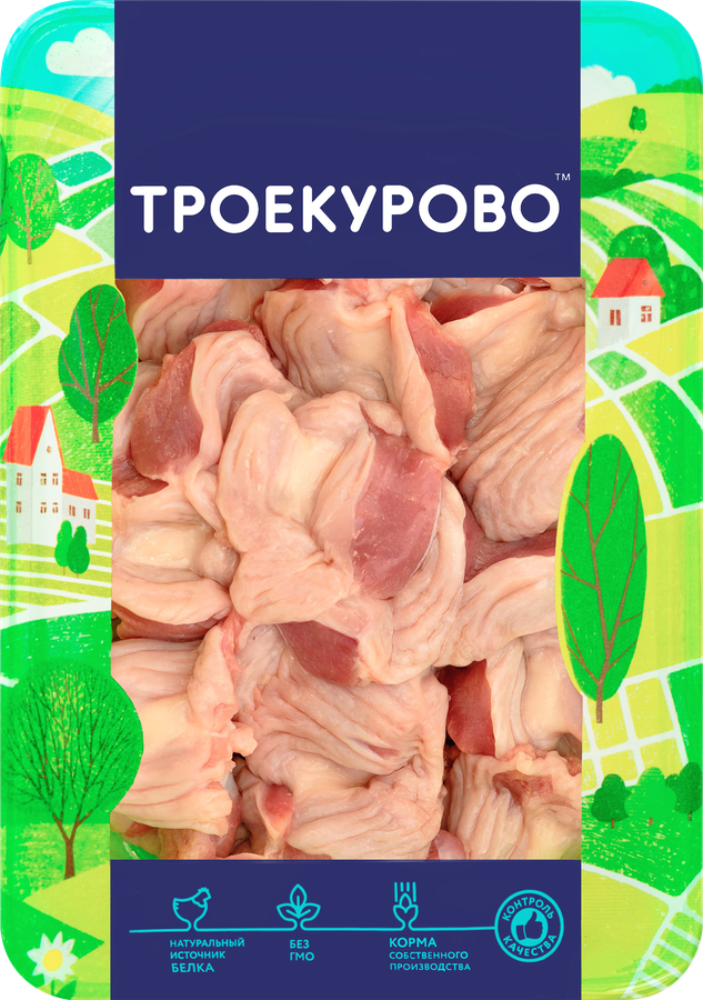 Желудки куриные ТРОЕКУРОВО, 500г