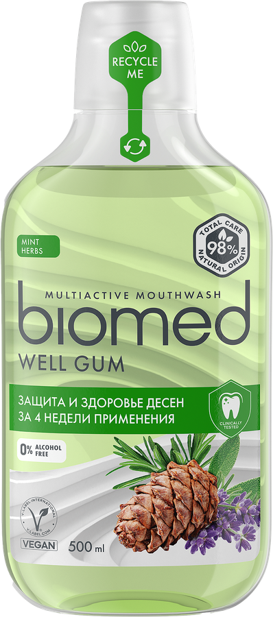 Ополаскиватель для полости рта BIOMED Well Gum, 500мл