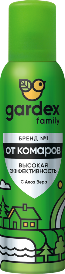 Аэрозоль-репеллент от комаров GARDEX Family, 150мл