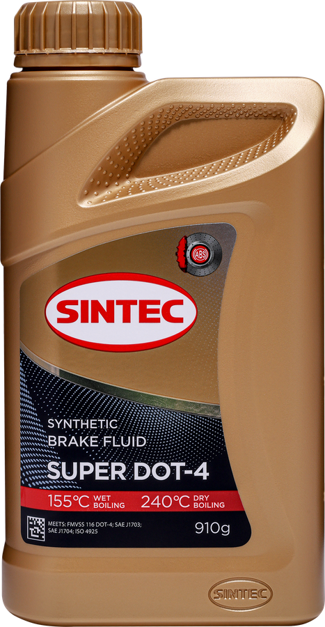 Тормозная жидкость SINTEC Super DOT-4, Арт. 800737, 910г