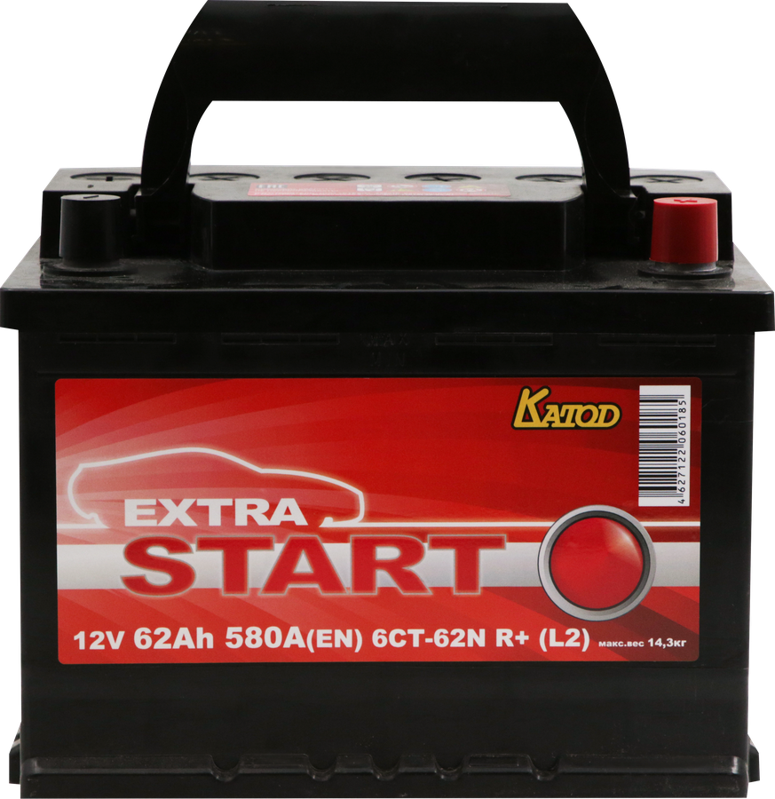 Аккумуляторная батарея EXTRA START 6CT-62N R+(L2)