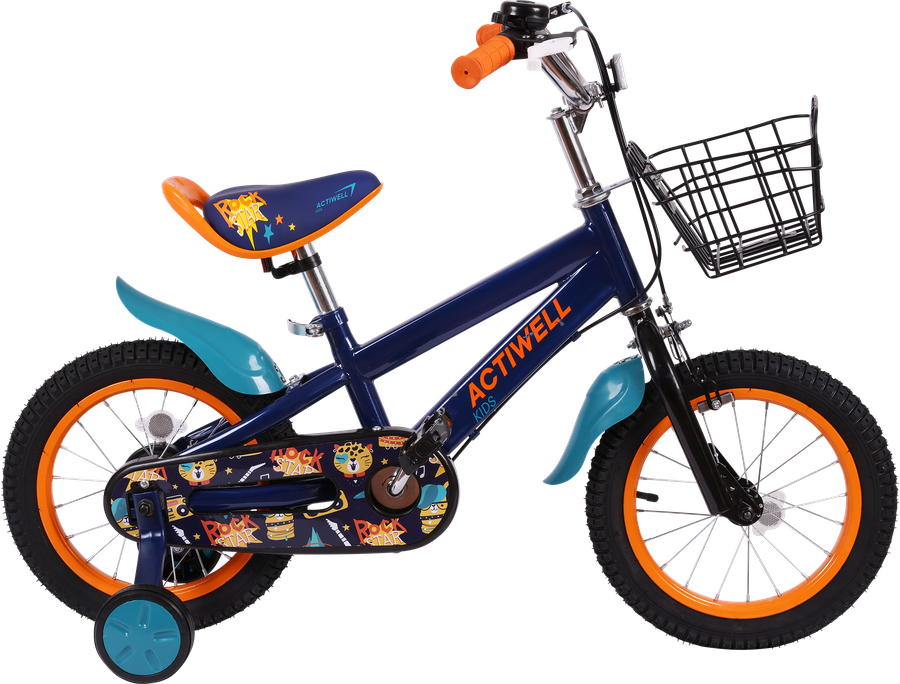 Велосипед детский ACTIWELL 14" стальная рама, в ассортименте, Арт. KID- ST14