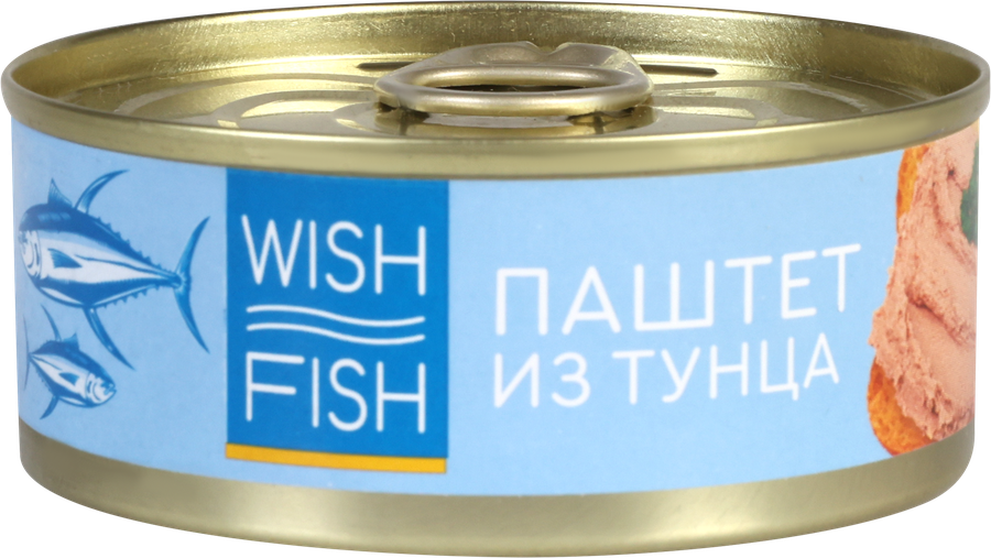 Паштет рыбный WISH FISH из тунца, 100г