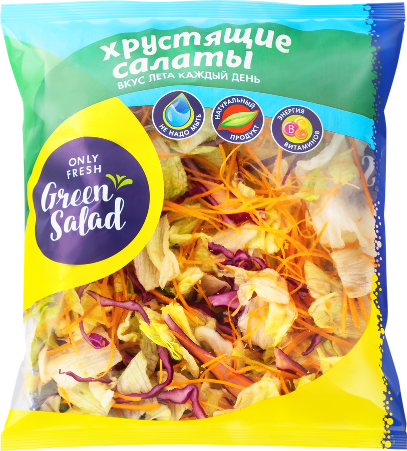 Салатный микс GREEN SALAD Хруст, 160г