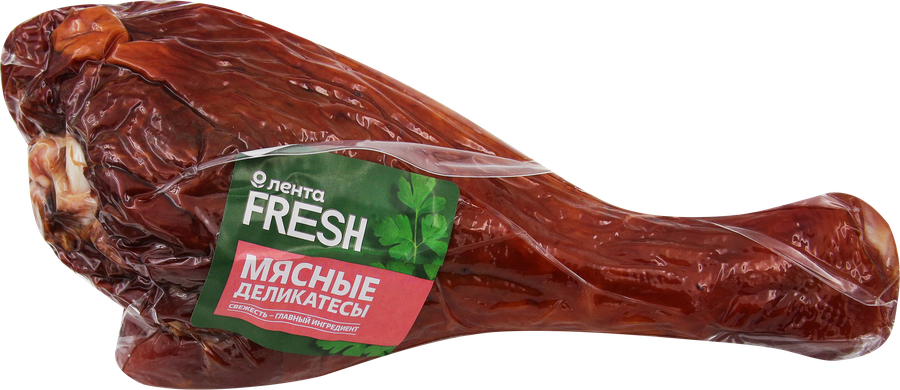 Голень индейки копчено-вареная ЛЕНТА FRESH, весовая