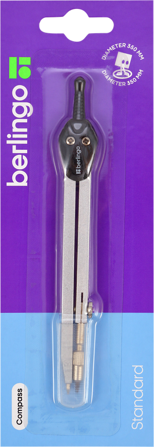 Циркуль BERLINGO Standard 13,5см, металлический Арт. CS_00301