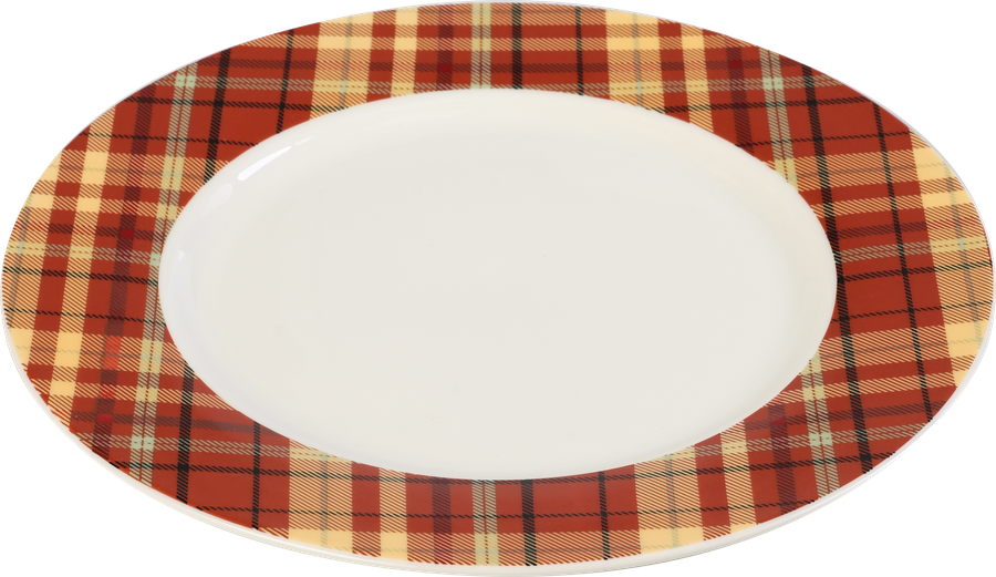 Тарелка десертная HOMECLUB Plaid, 20,2см, фарфор, Арт. ED-p2