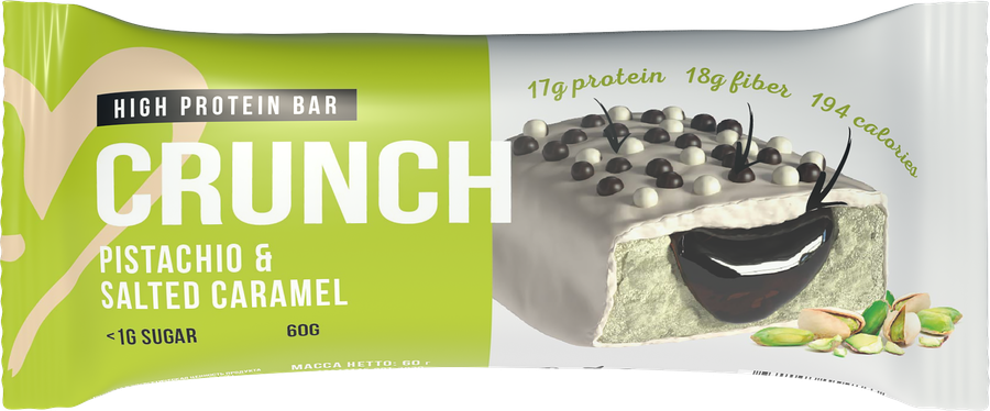 Батончик протеиновый BOOTYBAR Crunch Фисташка и карамель, 60г