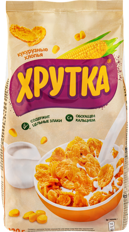 Хлопья кукурузные NESTLE Хрутка хрустящие, 320г