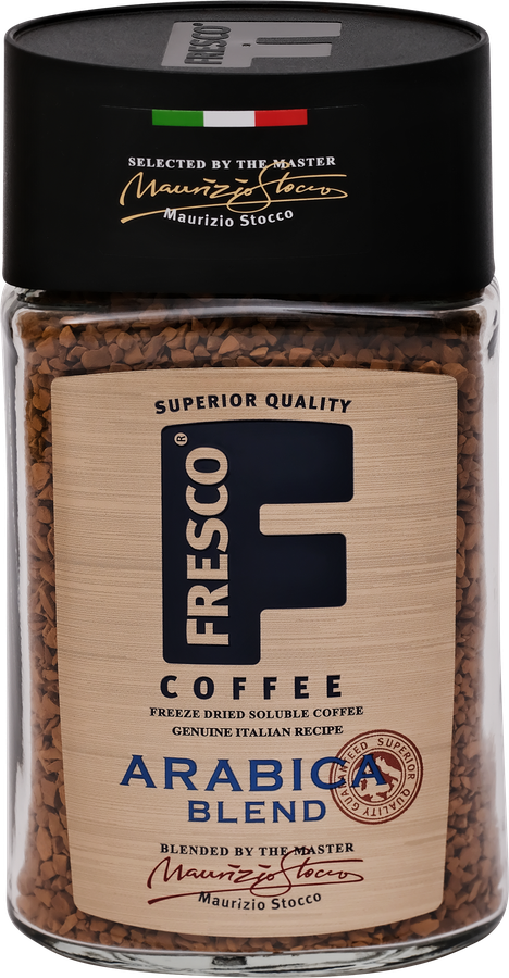 Кофе растворимый FRESCO Arabica Blend натуральный сублимированный, ст/б, 100г