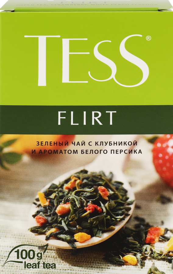 Чай зеленый TESS Flirt листовой, 100г