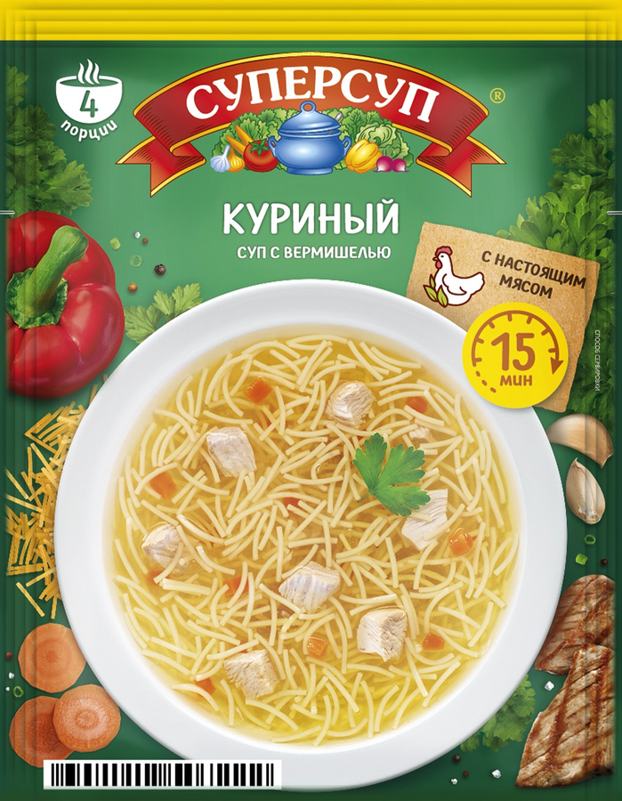 Суп СУПЕРСУП Куриный, 70г