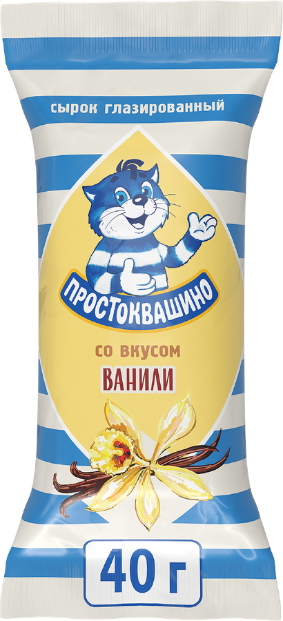 Сырок глазированный ПРОСТОКВАШИНО со вкусом ванили 23%, без змж, 40г