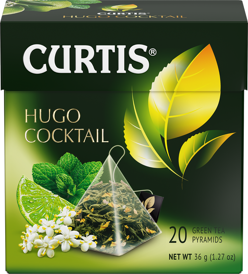 Чай зеленый CURTIS Hugo Cocktail, 20х1,8г