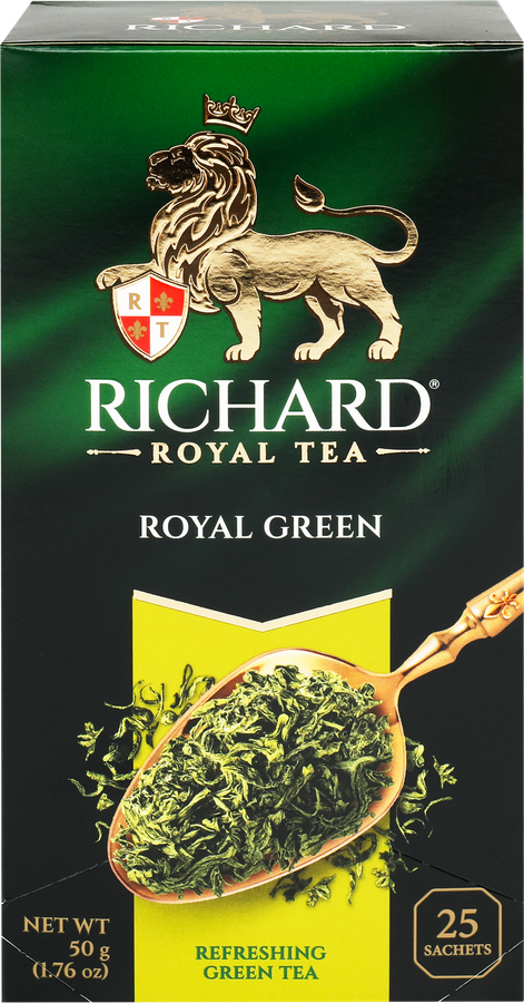 Чай зеленый RICHARD Royal Green Китайский байховый, 25пак