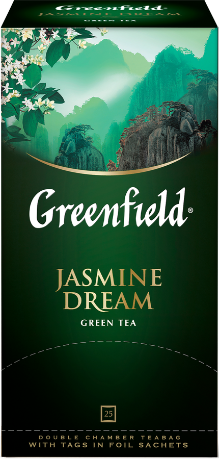 Чай зеленый GREENFIELD Jasmine Dream, 25пак