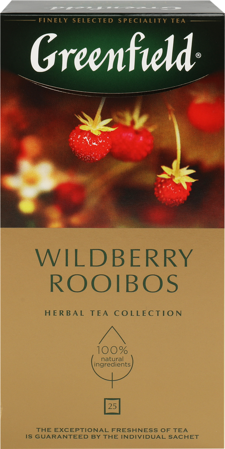 Чай травяной GREENFIELD Wildberry Rooibos, 25пак