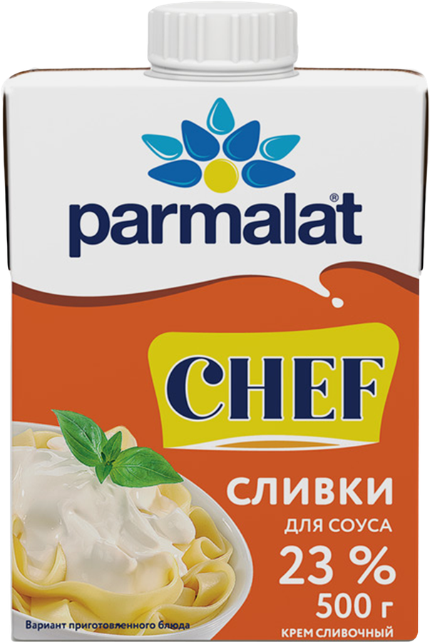 Крем сливочный PARMALAT Сливки для соуса 23%, без змж, 500г