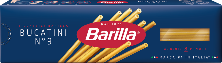 Макароны BARILLA Bucatini n.9 группа А высший сорт, 400г