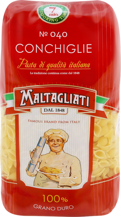 Макароны MALTAGLIATI Conchiglie № 040, 450г