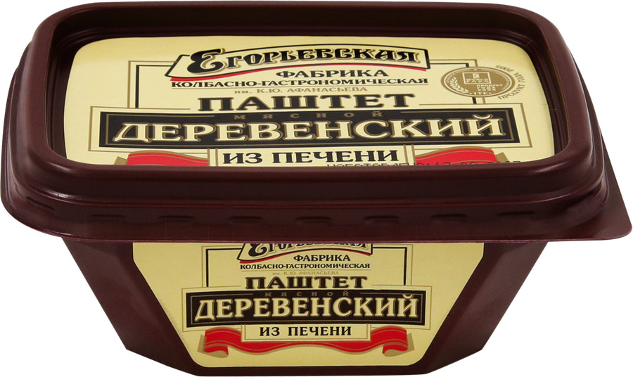 Паштет из печени КФ ЕГОРЬЕВСКАЯ Деревенский, 150г