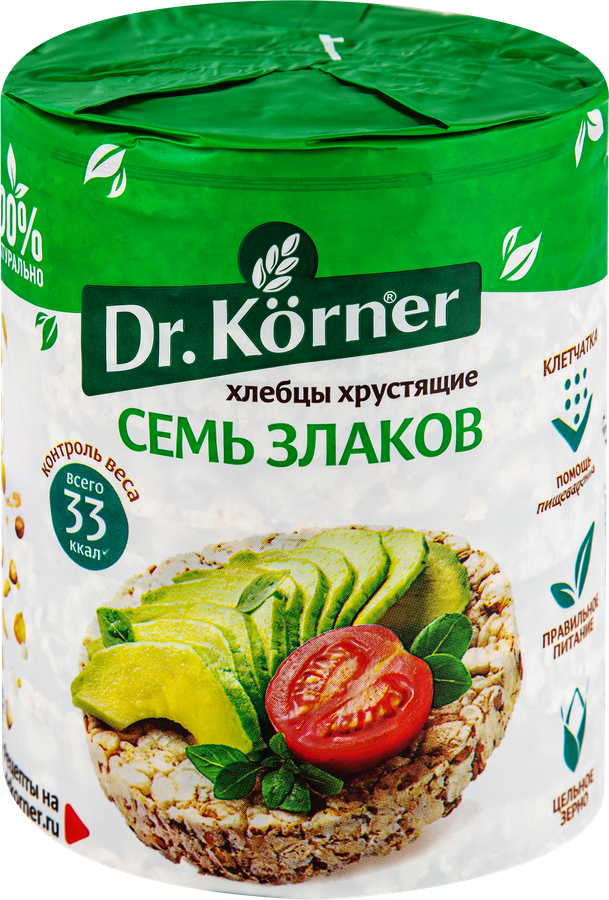 Хлебцы DR KORNER Семь злаков хрустящие, 100г