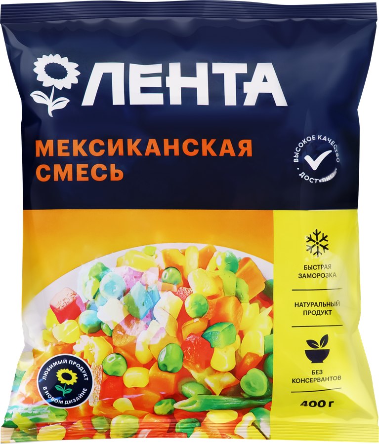 Смесь овощная ЛЕНТА Мексиканская, 400г