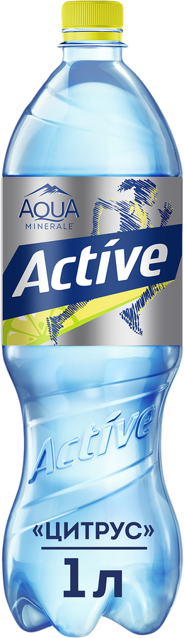 Напиток AQUA MINERALE Active Цитрус со вкусом лимона, 1л