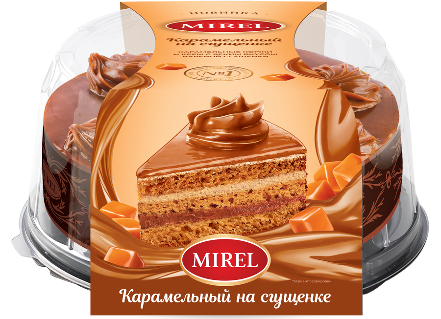 Торт MIREL Карамельный на сгущенке, 700г