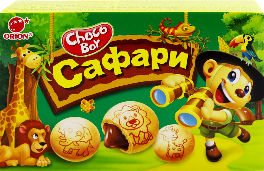 Печенье ORION Chocoboy Safary, 42г