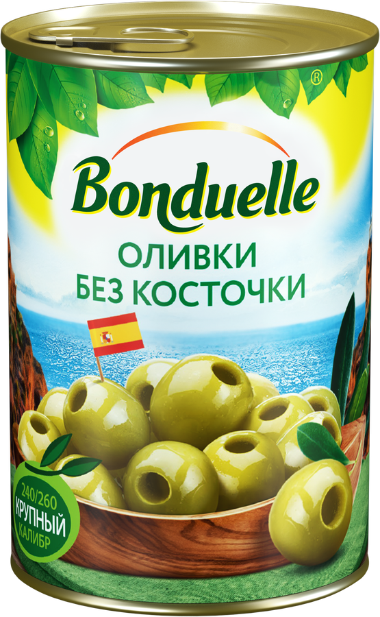 Оливки без косточки BONDUELLE, 314мл