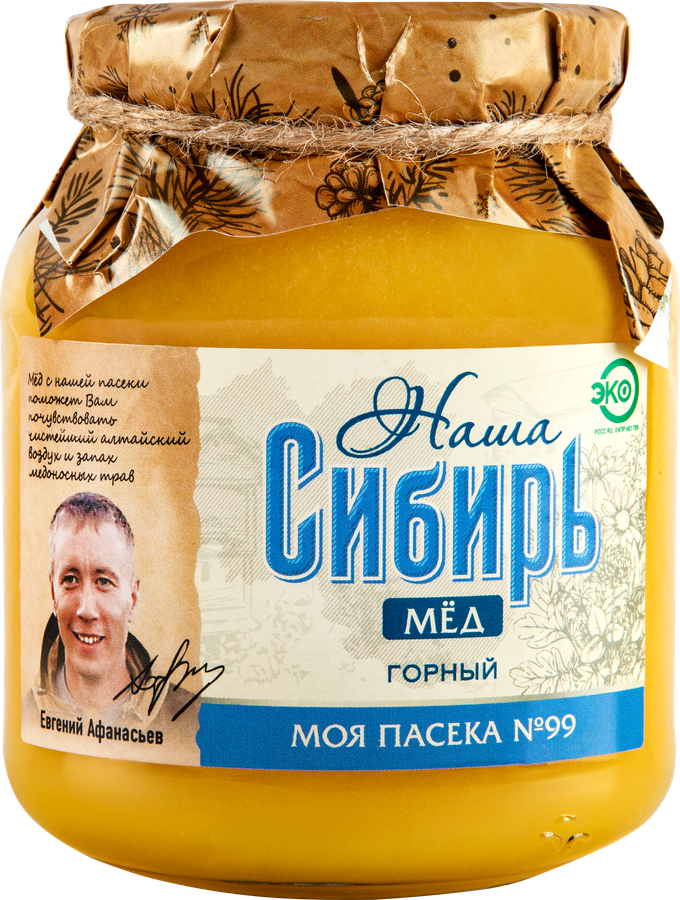 Мед НАША СИБИРЬ Горный, 500г