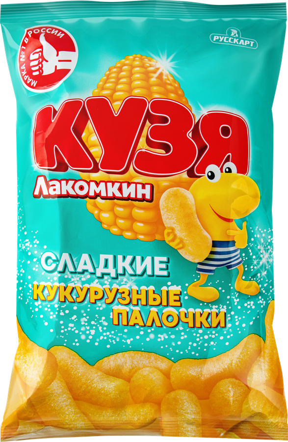 Палочки кукурузные КУЗЯ ЛАКОМКИН с сахарной пудрой, 140г