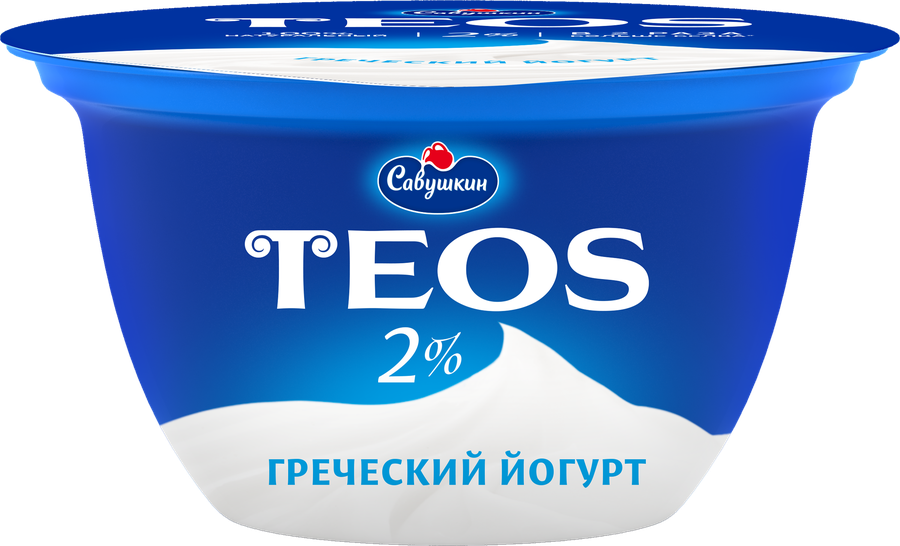 Йогурт TEOS Греческий 2%, без змж, 140г