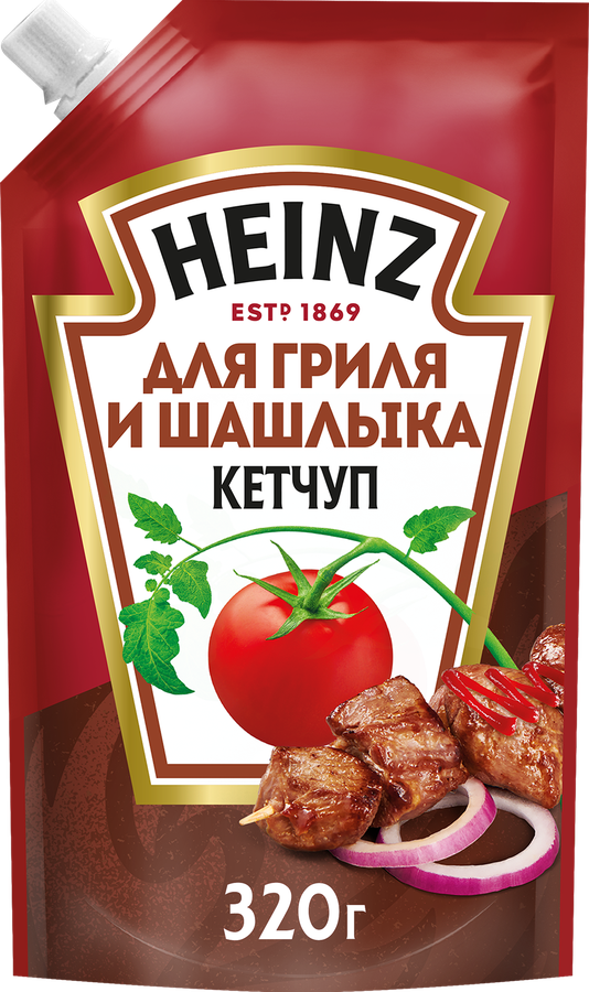 Кетчуп HEINZ Для гриля и шашлыка, 320г