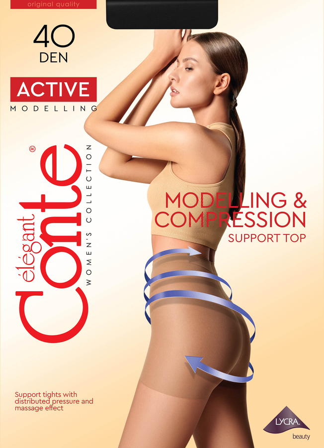 Колготки женские CONTE Active 40 den nero 4