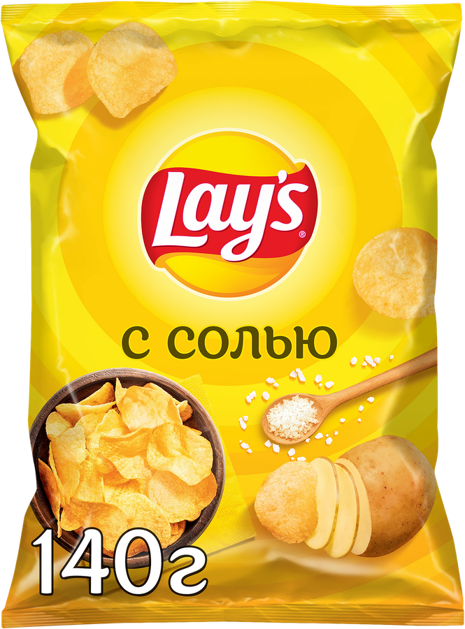 Чипсы картофельные LAY'S Натуральные, 140г