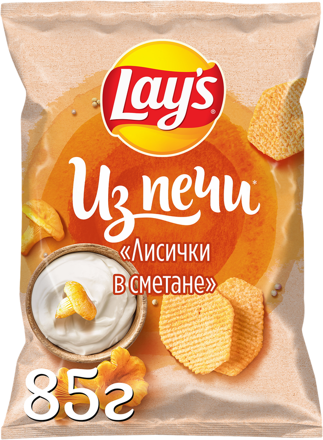 Чипсы картофельные LAY'S Лисички в сметане, 85г